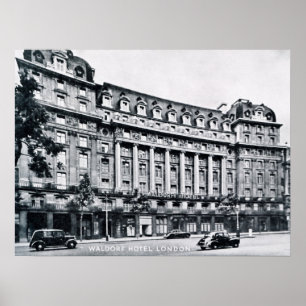 VintageWaldorf hotell London Poster