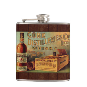 VintageWhiskeyetikett Fickplunta