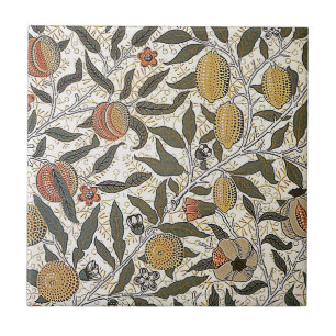 VintageWilliam Morris Pomegranate Kakelplatta
