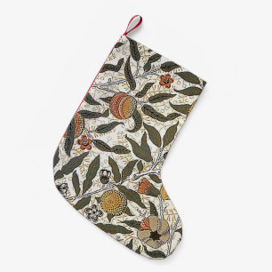 VintageWilliam Morris Pomegranate Liten Julstrumpa