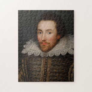 VintageWilliam Shakespeare porträtt Pussel