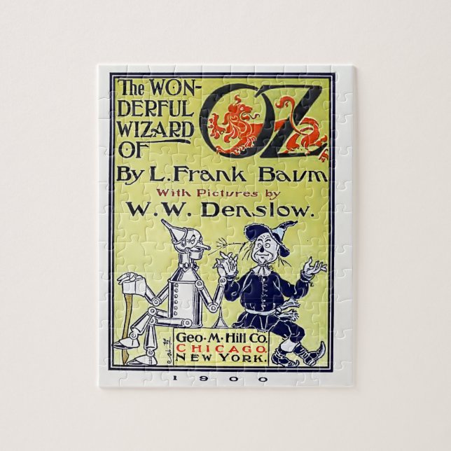 VintageWizard of Oz bokomslag Pussel (Vertikal)