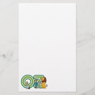 VintageWizard of Oz tecken och textbrev Brevpapper
