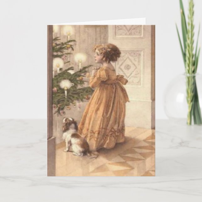 VintageYule kort med dikt (Framsida)