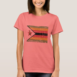 VintageZimbabwe flagga T-shirt