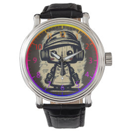 vintaje cute robot steampunk friendly IA Armbandsur