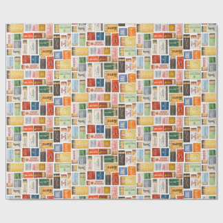 Vintange Dallas Matchbook Wrapping Paper Presentpapper