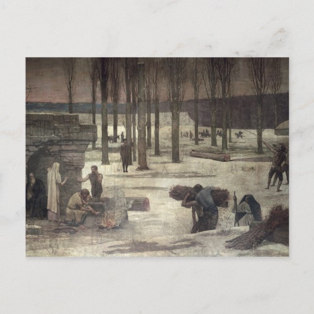 Vinter, 1889-93 vykort (Framsida)