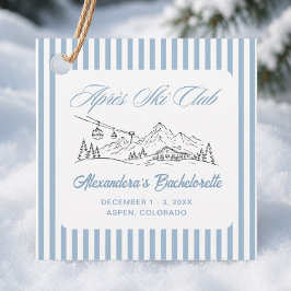 Vinter Apres Ski Sängemiddag  Gåvor Etiketter