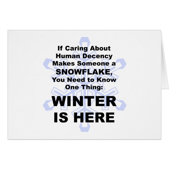 Vinter är här hälsningskort (Framsidan Horizontal)