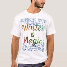 Vinter är Magi - Isig Blommig Ram