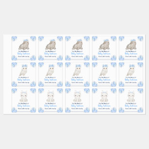 Vinter Arktiska Djur Baby Shower Bokmärke Klistermärke