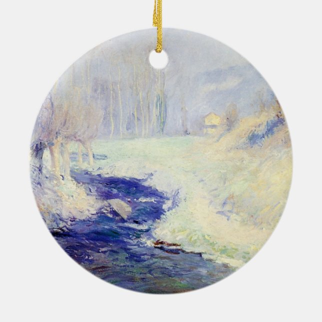 Vinter (av Guy Ro) Julgransprydnad Keramik (Baksidan)