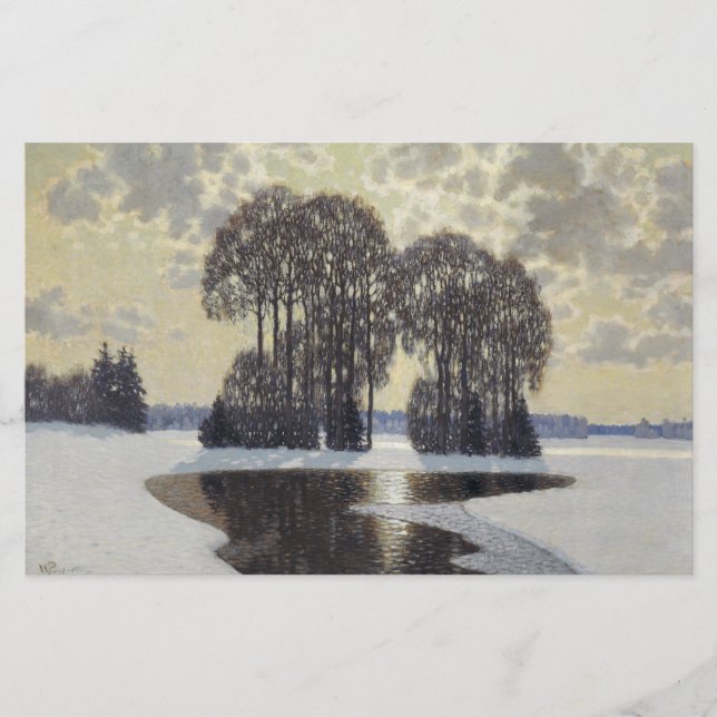 Vinter (av Vilhelms Purvitis) Brevpapper (Framsida)