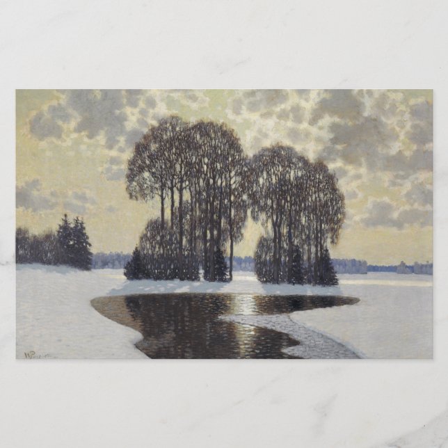 Vinter (av Vilhelms Purvitis) Brevpapper (Framsida)