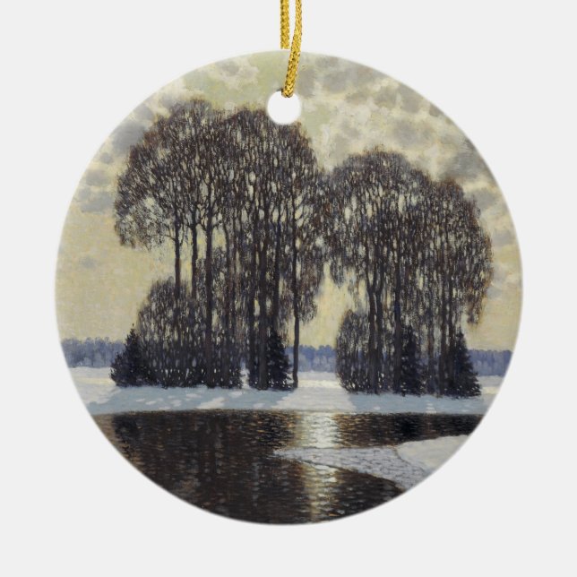 Vinter (av Vilhelms Purvitis) Julgransprydnad Keramik (Framsidan)