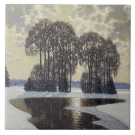 Vinter (av Vilhelms Purvitis) Kakelplatta