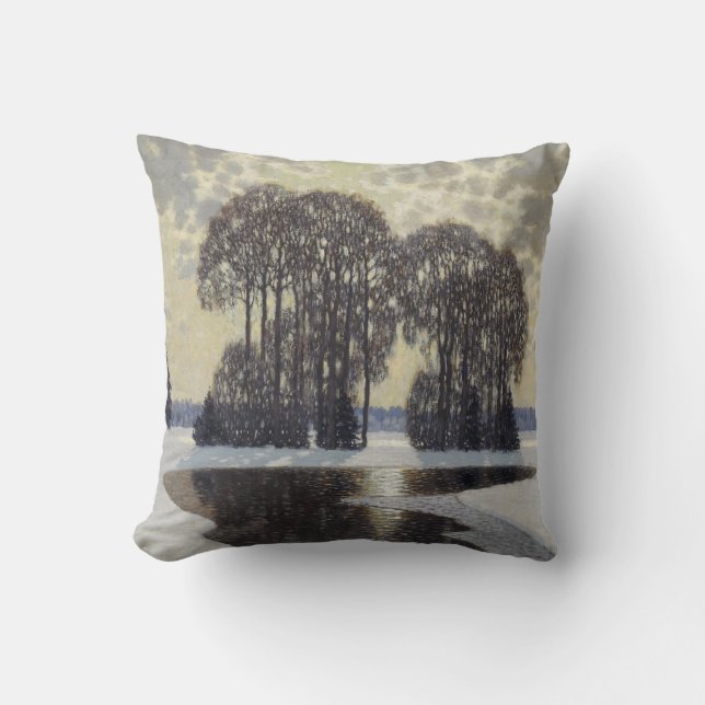 Vinter (av Vilhelms Purvitis) Kudde (Framsida)