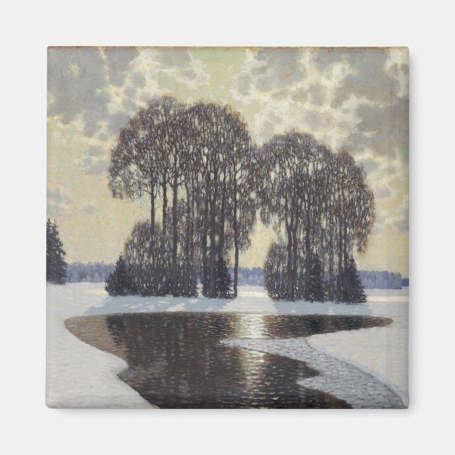 Vinter (av Vilhelms Purvitis) Magnet (Framsidan)