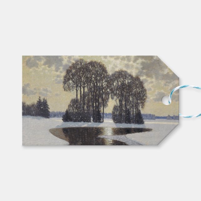 Vinter (av Vilhelms Purvitis) Presentetikett (Framsidan (Horisontell))