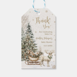 Vinter Baby Det är Kall, Snöflingor Baby Shower Presentetikett