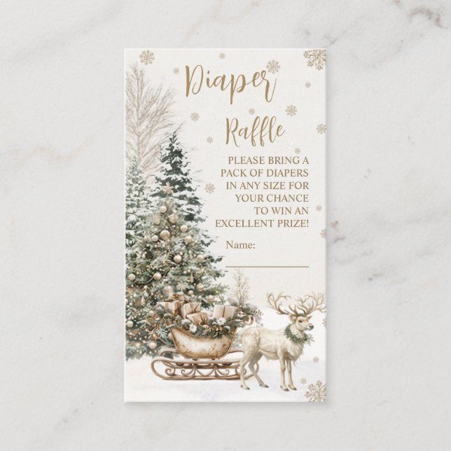 Vinter Baby Det är Kall, Snöflingor Baby Shower Tilläggskort (Framsida)