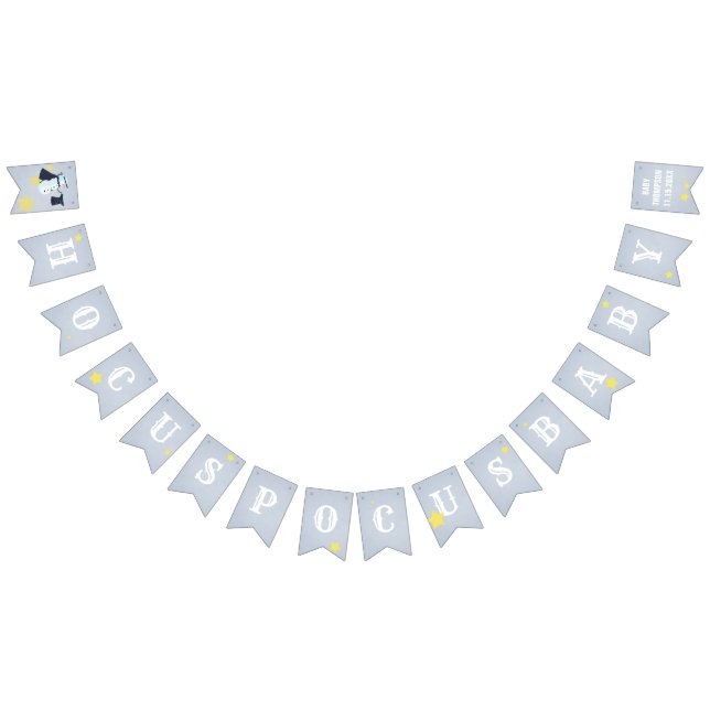 Vinter Baby Reveal Shower Magic Snögubbe Modern Vimplar (Alla)