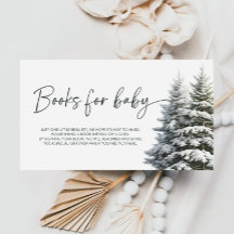 Vinter Baby Shower Böcker För Baby Biljett