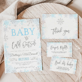 Vinter Baby Shower Det är Kall utanför Inbjudningar