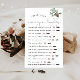 Vinter Baby Shower "gissa vem"-spel