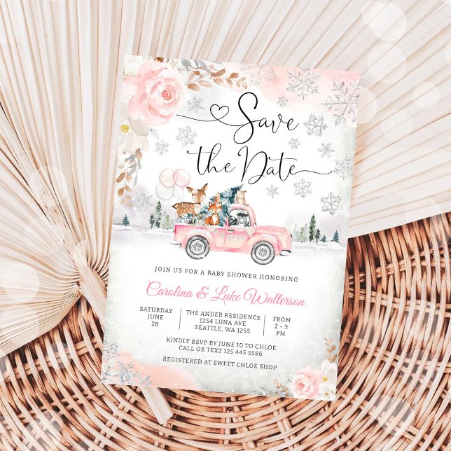 Vinter Baby Shower Inbjudan Spara Datumet (Skapare uppladdad)