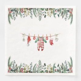Vinter Baby Shower Pappersservett