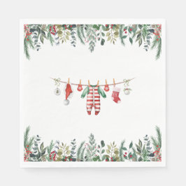 Vinter Baby Shower Pappersservett