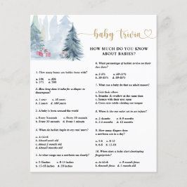 Vinter Baby Trivia | Baby Shower Lek