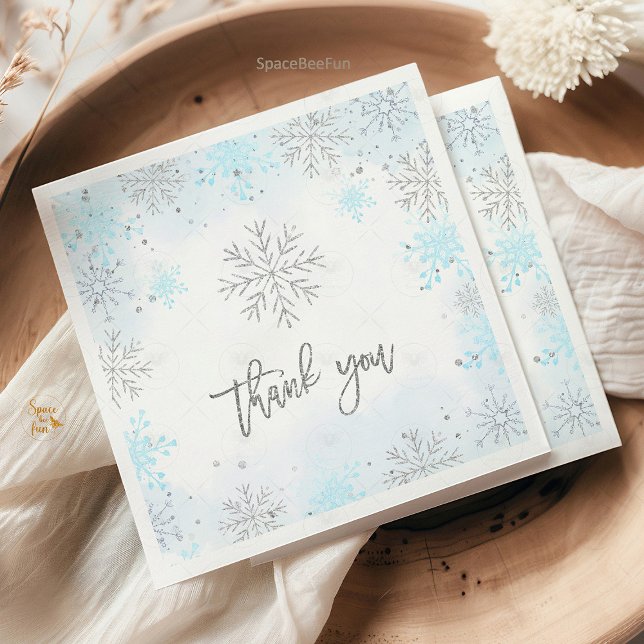 Vinter-Barnkalas Det är kallt ute Pappersservett (Winter Baby Shower It's Cold Outside Invitation Snowflakes Boy Host a cozy and charming Winter Baby )