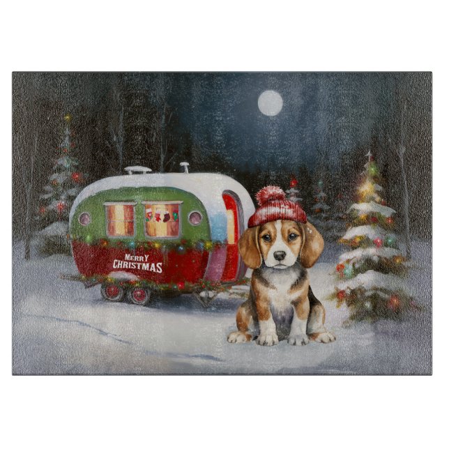 Vinter Beagle Husvagn Juläventyr  (Framsidan)