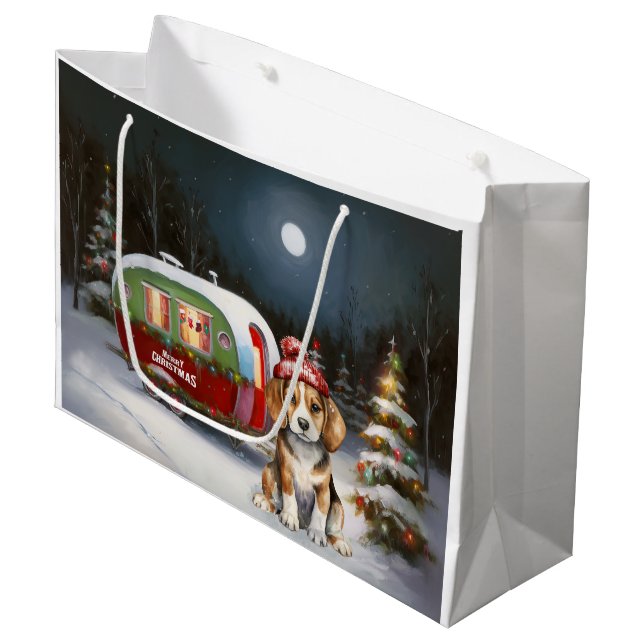 Vinter Beagle Husvagn Juläventyr  (Framsidan Vinklad)