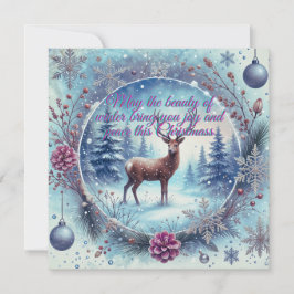 Vinter - Beauty-julkort Julkort