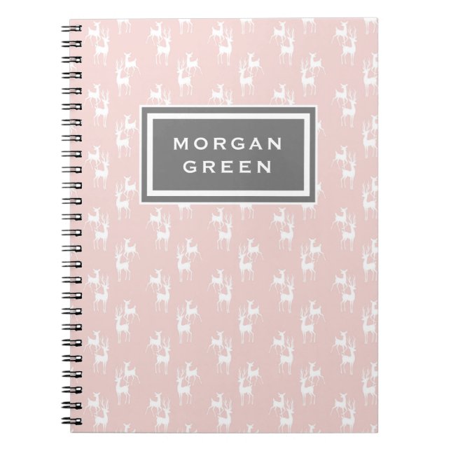 Vinter Beauty ⎢ Monogram bärbar dator Anteckningsbok (Framsidan)