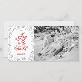 Vinter Berries jul - Helgdag 1 sida vid sida Julkort