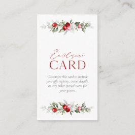 Vinter Berry Bröllopsfest Tilläggskort