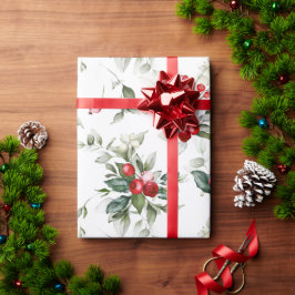 Vinter Berry Jul Wrapping Papper Presentpapper