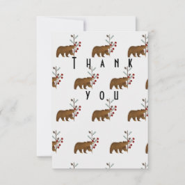 Vinter Berry Woodland Baby Shower Tack för ditt ko