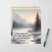 Vinter Bible Verses Papper Craft Cardstock