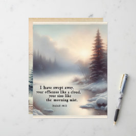 Vinter Bible Verses Papper Craft Cardstock