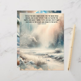 Vinter Bible Verses Papper Craft Cardstock