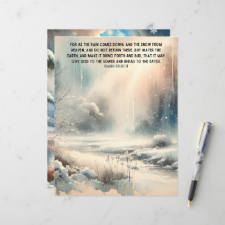 Vinter Bible Verses Papper Craft Cardstock