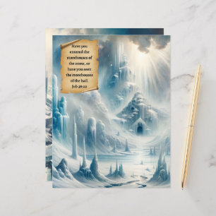 Vinter Bible Verses Papper Craft Cardstock