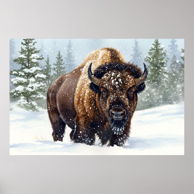 Vinter: Bison Realm Poster (Framsidan)
