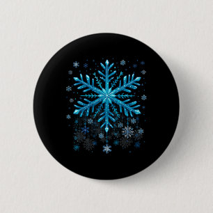 Vinter Blå Snöflinga Jul Xmas Kostymer Män Knapp